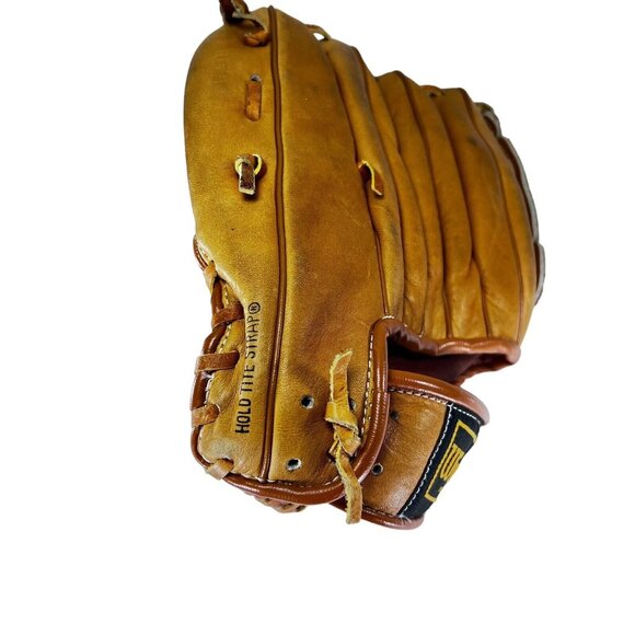 Vtg Wilson Baseball Glove RHT A2164 Autograph Model Jim Catfish Hunter Leather - Picture 9 of 12
